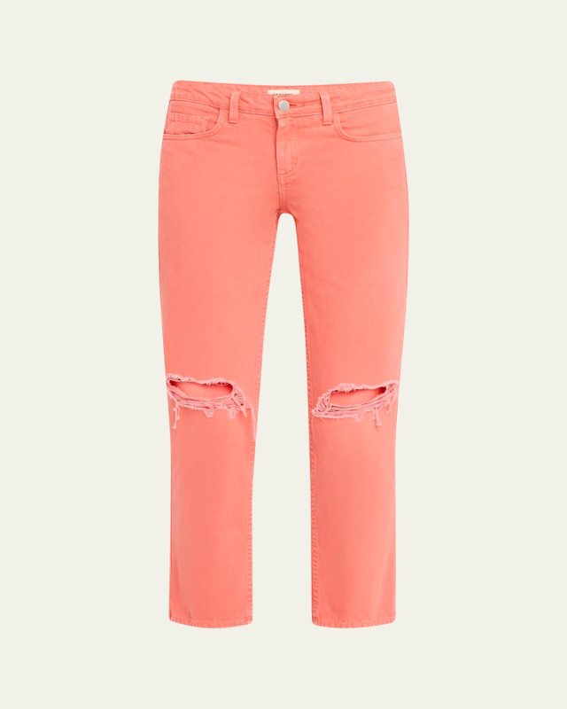 Nevia Low-Rise Slouchy Straight Jeans